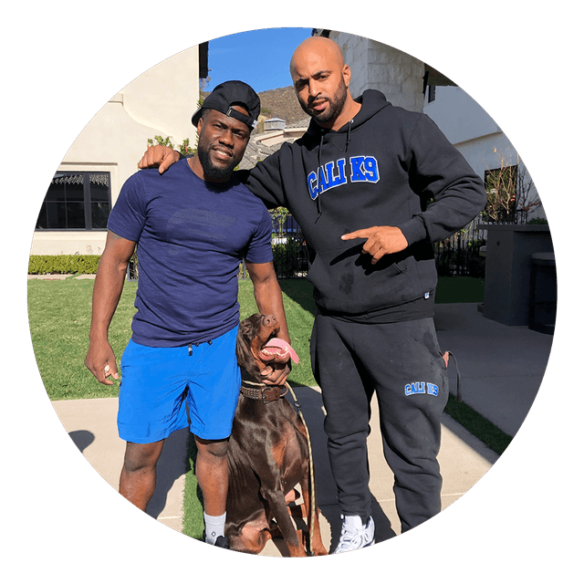 Jas Leverette with Kevin Hart